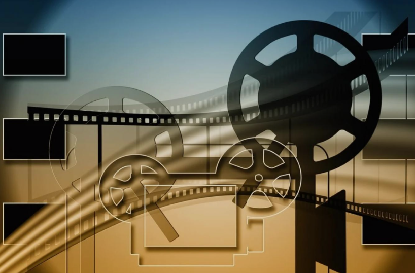 Film izleme temalı görsel illüstrasyon