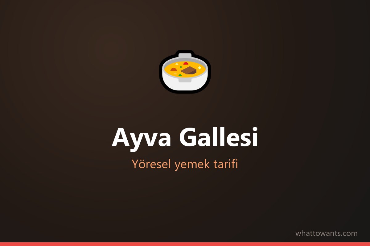 Ayva Gallesi tarifi