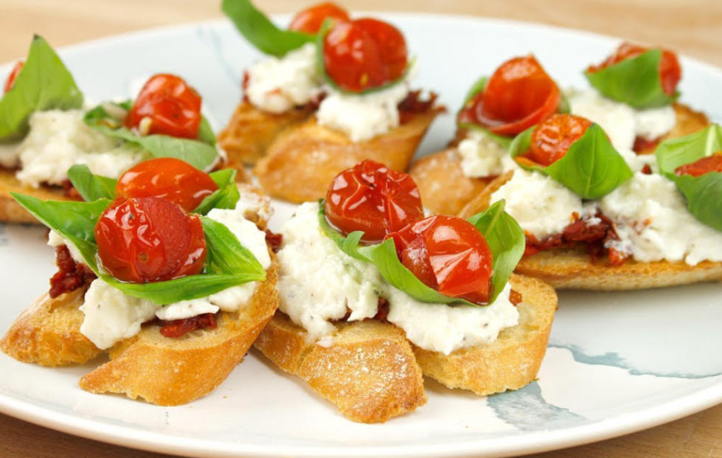 🍅🌿 Bruschetta (Domates + Fesleğen)