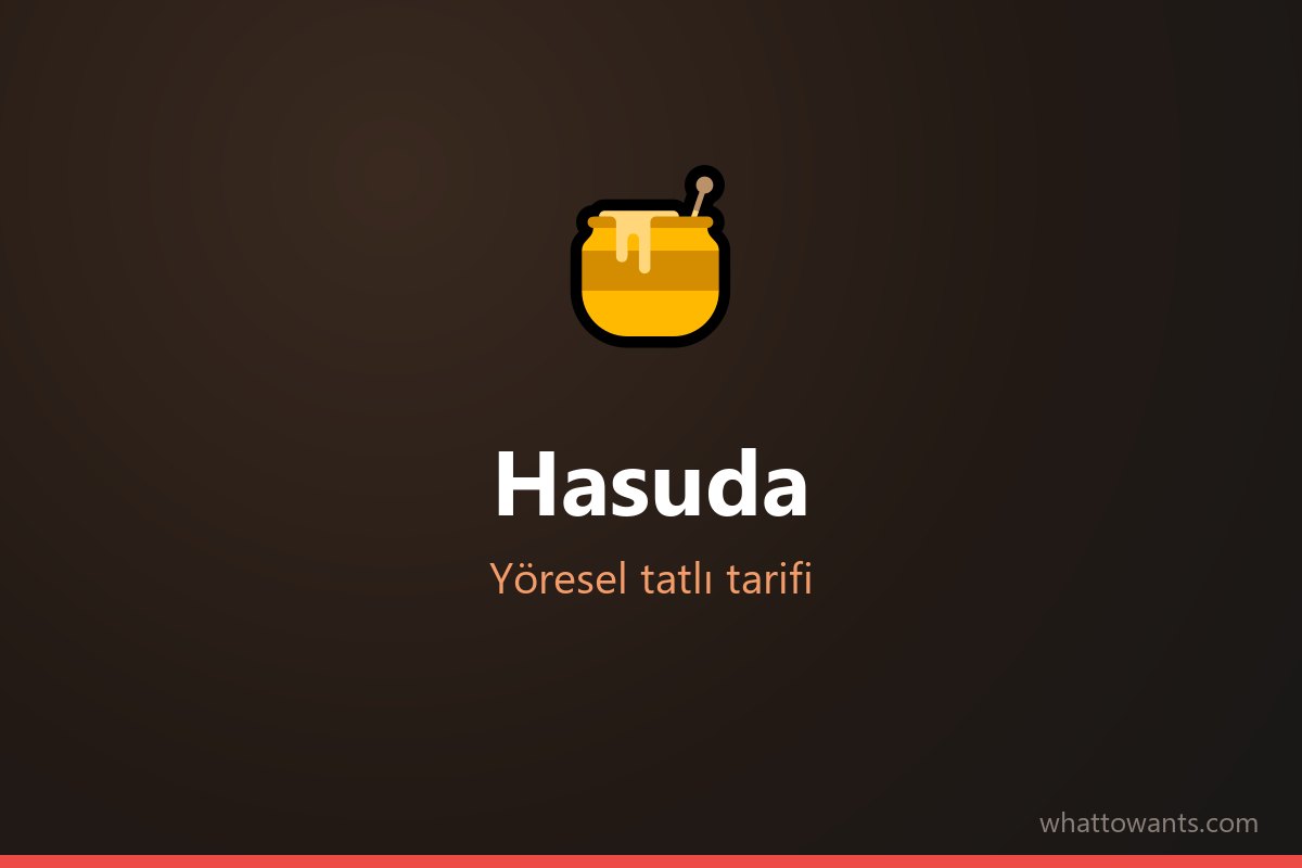 Hasuda tarifi